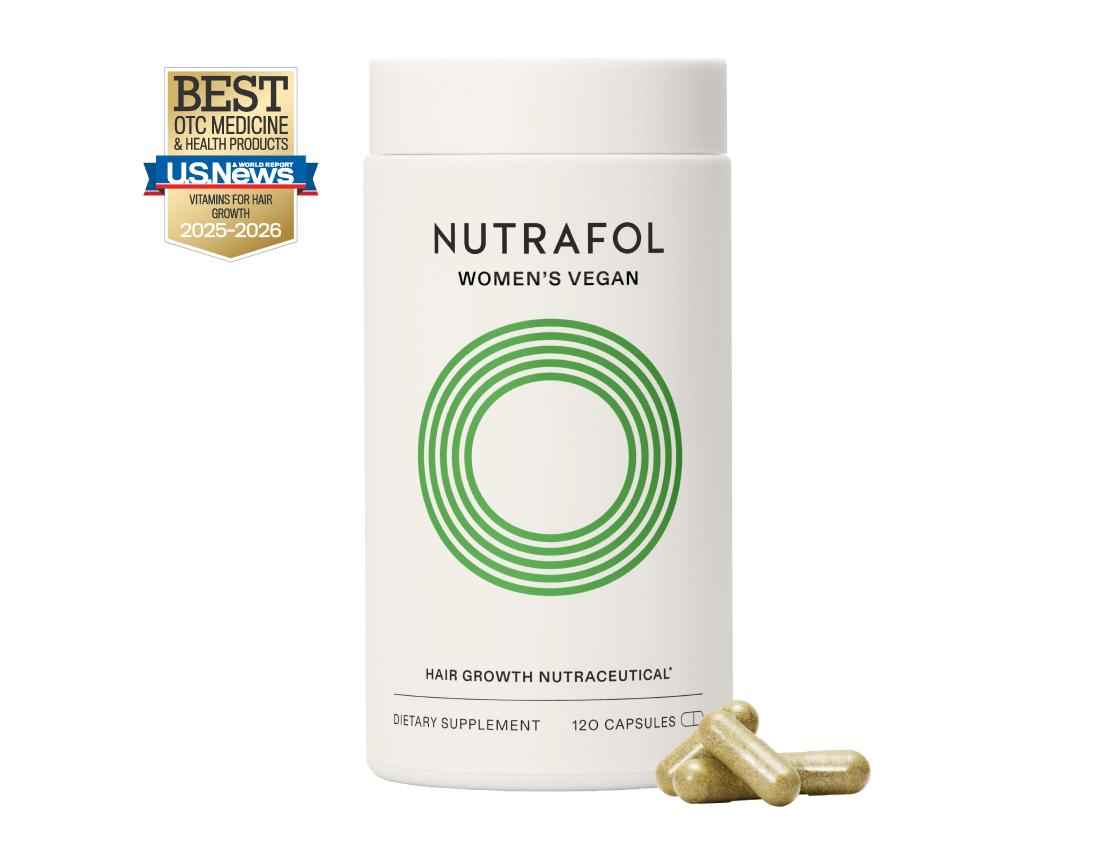 Nutrafol* Women's Hair Growth Supplements, Clinically Tested for Visibly Thicker and Stronger Hair, Dermatologist Recommended
