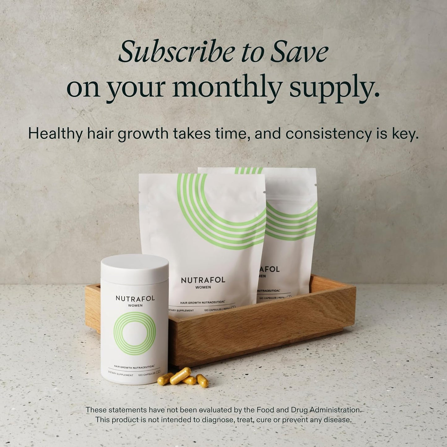 Nutrafol* Women's Hair Growth Supplements, Clinically Tested for Visibly Thicker and Stronger Hair, Dermatologist Recommended