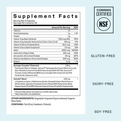 Nutrafol* Women's Hair Growth Supplements, Clinically Tested for Visibly Thicker and Stronger Hair, Dermatologist Recommended